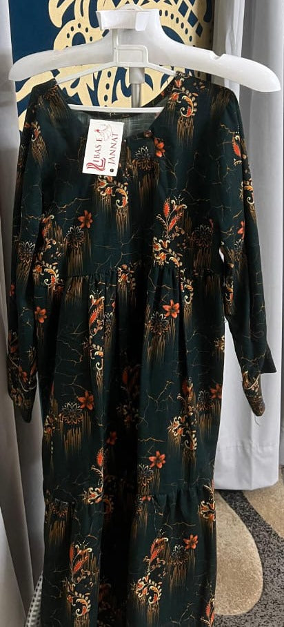 Goldi Black long frock (Khaddar)